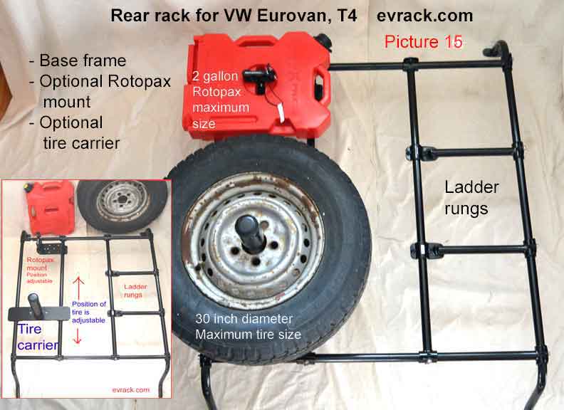Eurovan Rotopax carrier rack